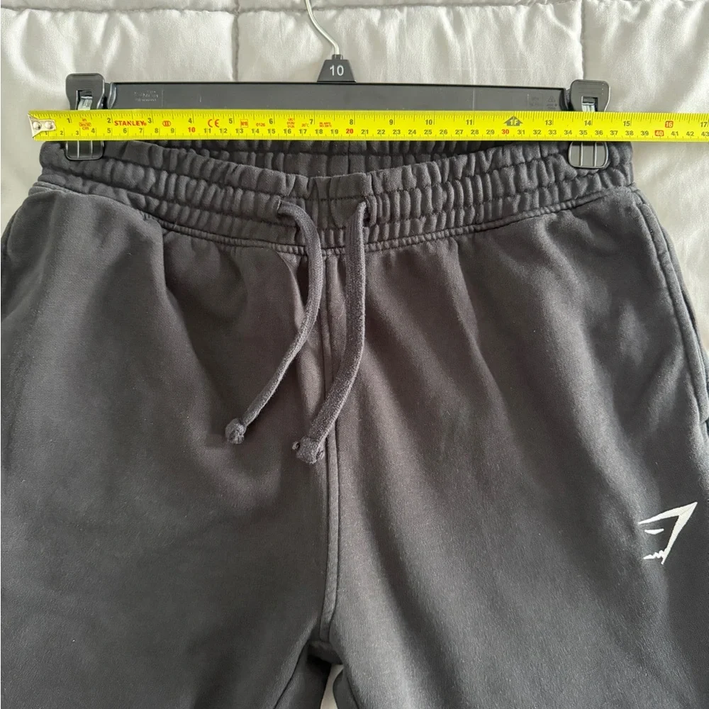 Gymshark EUC Black Tapered Joggers Athletic Fleece Sweatpants Men’s M Gym Fit - Picture 11 of 16